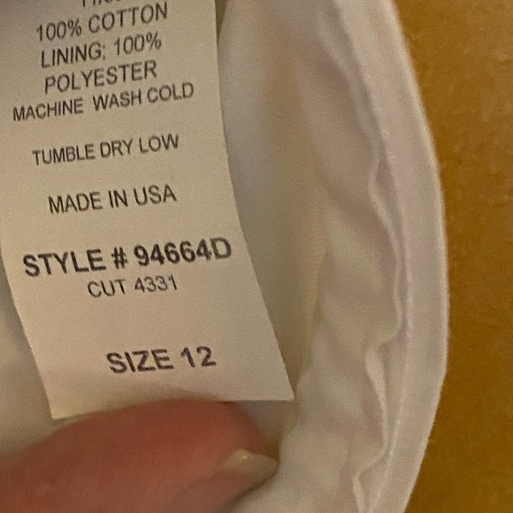 12 MAGGIE BREEN TOO LINED SHIFT DRESS WHITE LIME GREEN TRIM AND EMBROIDERY ZIP - Picture 12 of 16